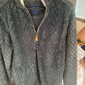 Simply Southern slip-on zipper jacket dark grey